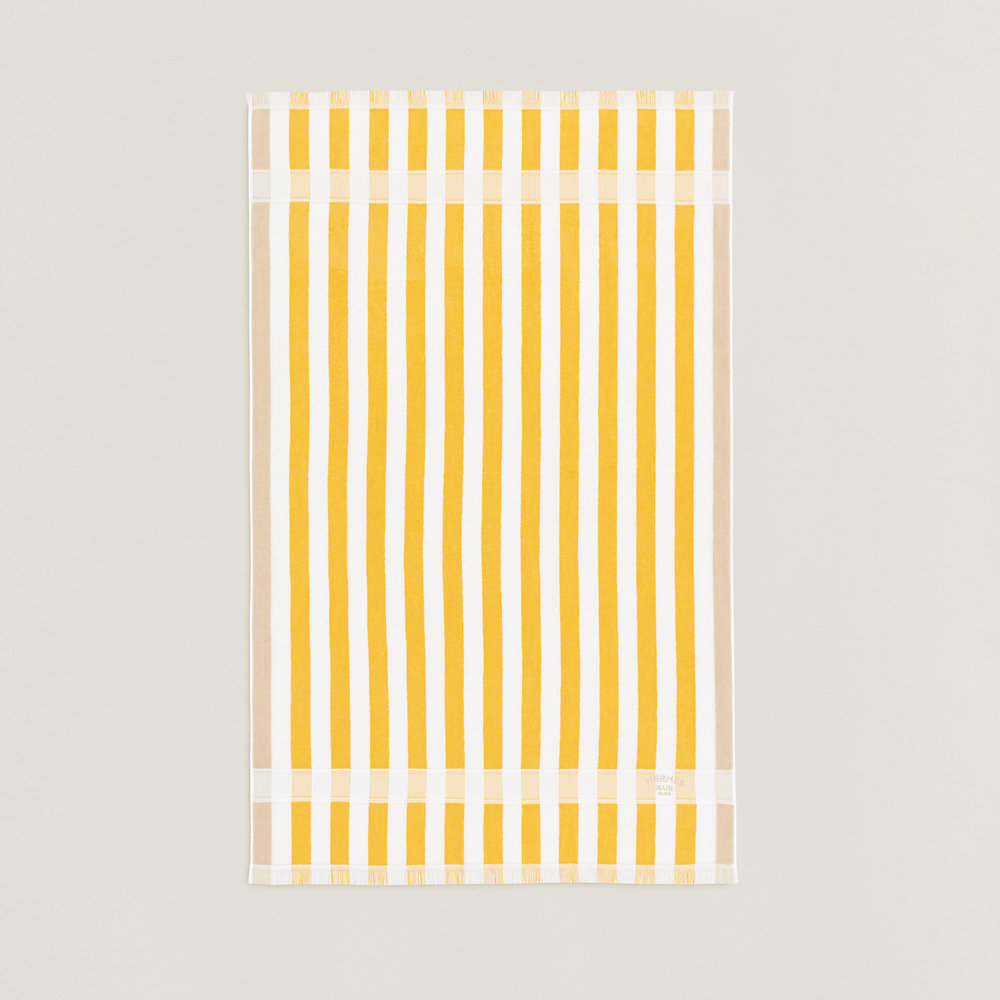 Drap de plage Yachting Rayé, petit modèle | Hermès France